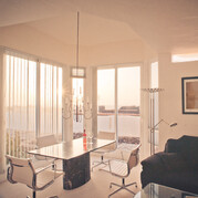 Surfvilla, salon avec vue