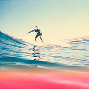 Surf, happy surfer