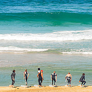 Cours de surf Exercices et explications à terre